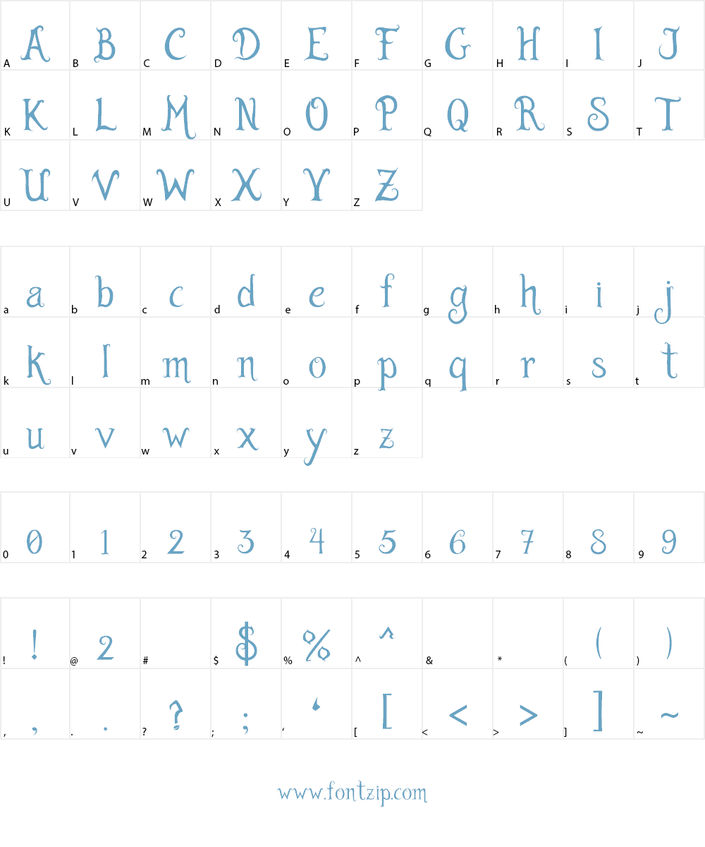 Burton's Dreams Pro Font Character